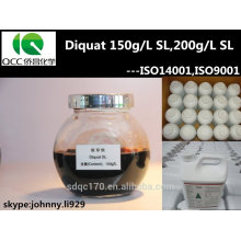 Agrochimie pesticide diquat 95% TC40% TK, 20% SL 15% SL (150 G / L) N ° CAS: 2764-72-9 Herbicide